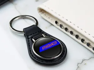 Rays Picture Keychain Durable Leather Tuning Feel
